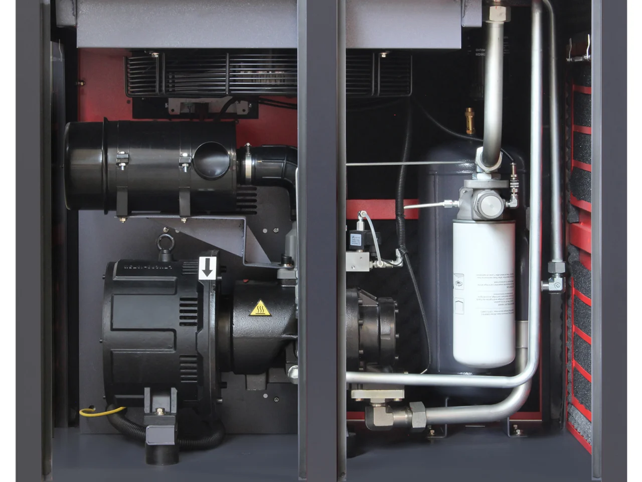 Sprężarka śrubowa Profi Kompressoren ARROW II 37 kW VSD 2040-5600 l/min 10 bar 400V napęd bezpośredni, zdjęcie 8