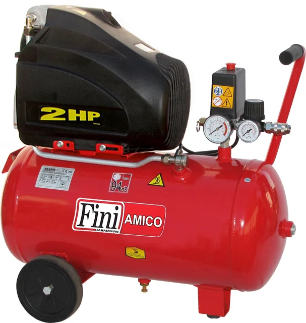 Sprężarka tłokowa kompresor Fini Amico 25/SF2500 - 24l zbiornik HOT