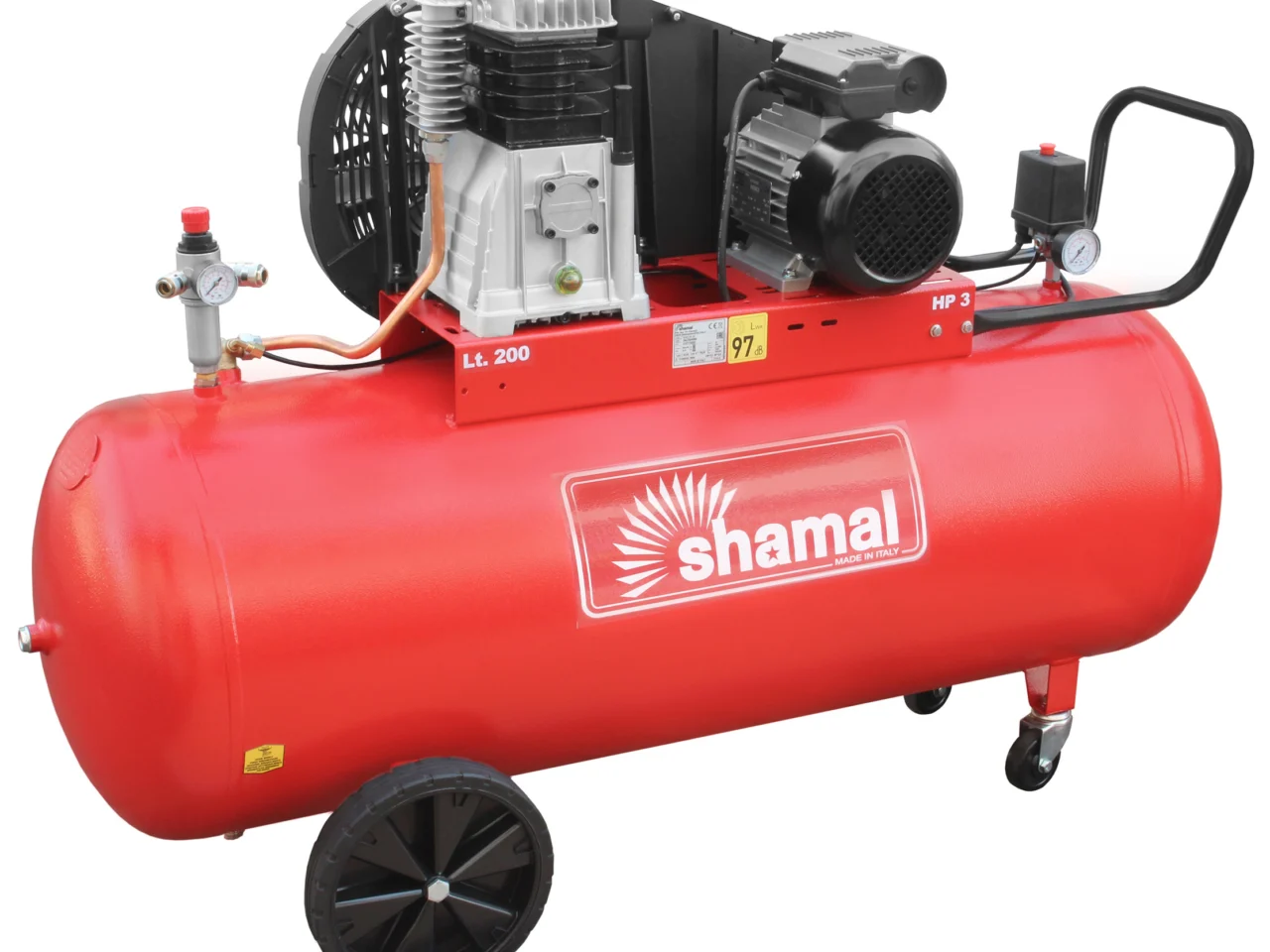 Sprężarka tłokowa kompresor Shamal CM 390/200 SB38C 2.2kW 230V 10 bar