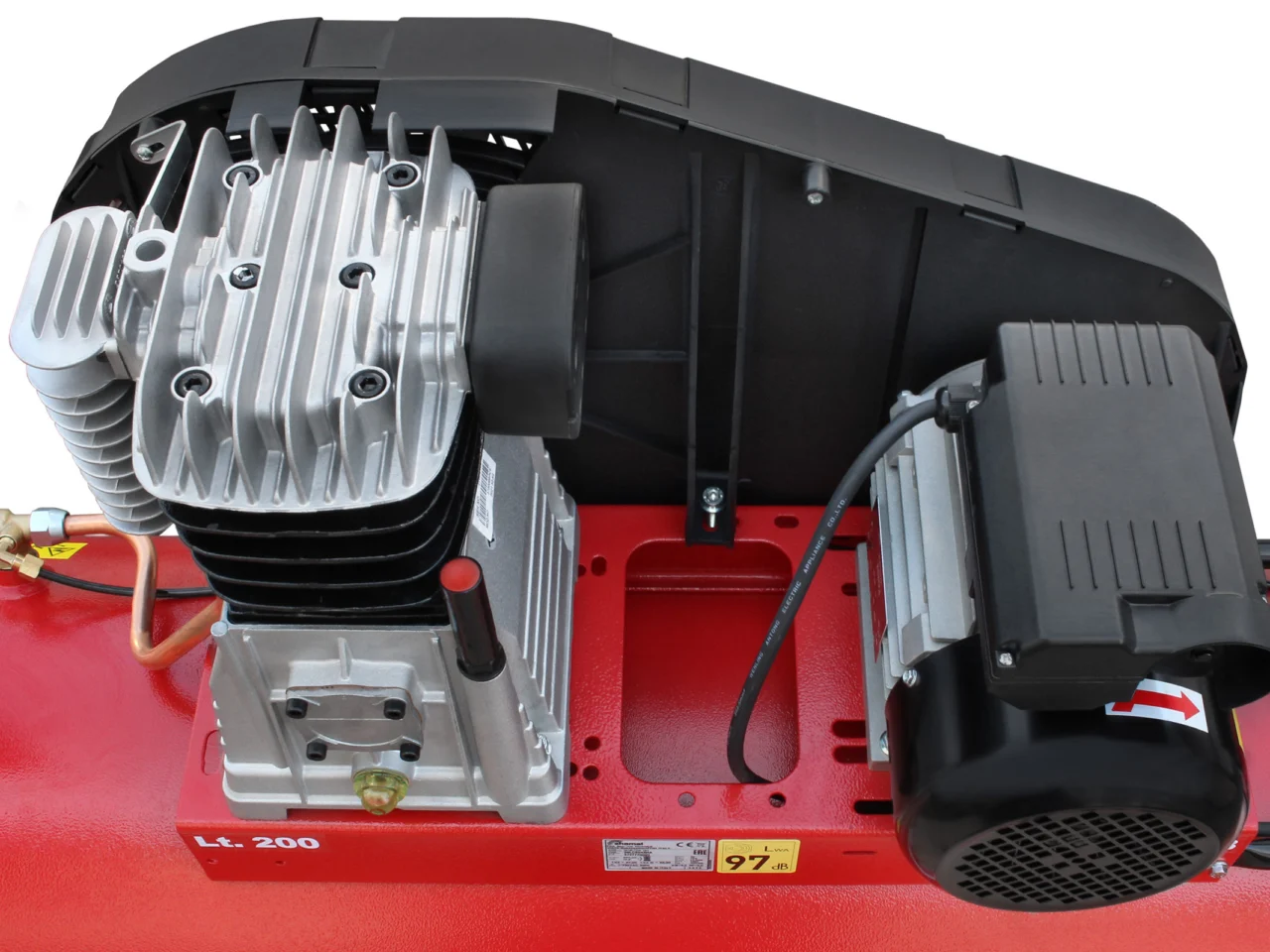 Sprężarka tłokowa kompresor Shamal CM 390/200 SB38C 2.2kW 230V 10 bar, zdjęcie 2