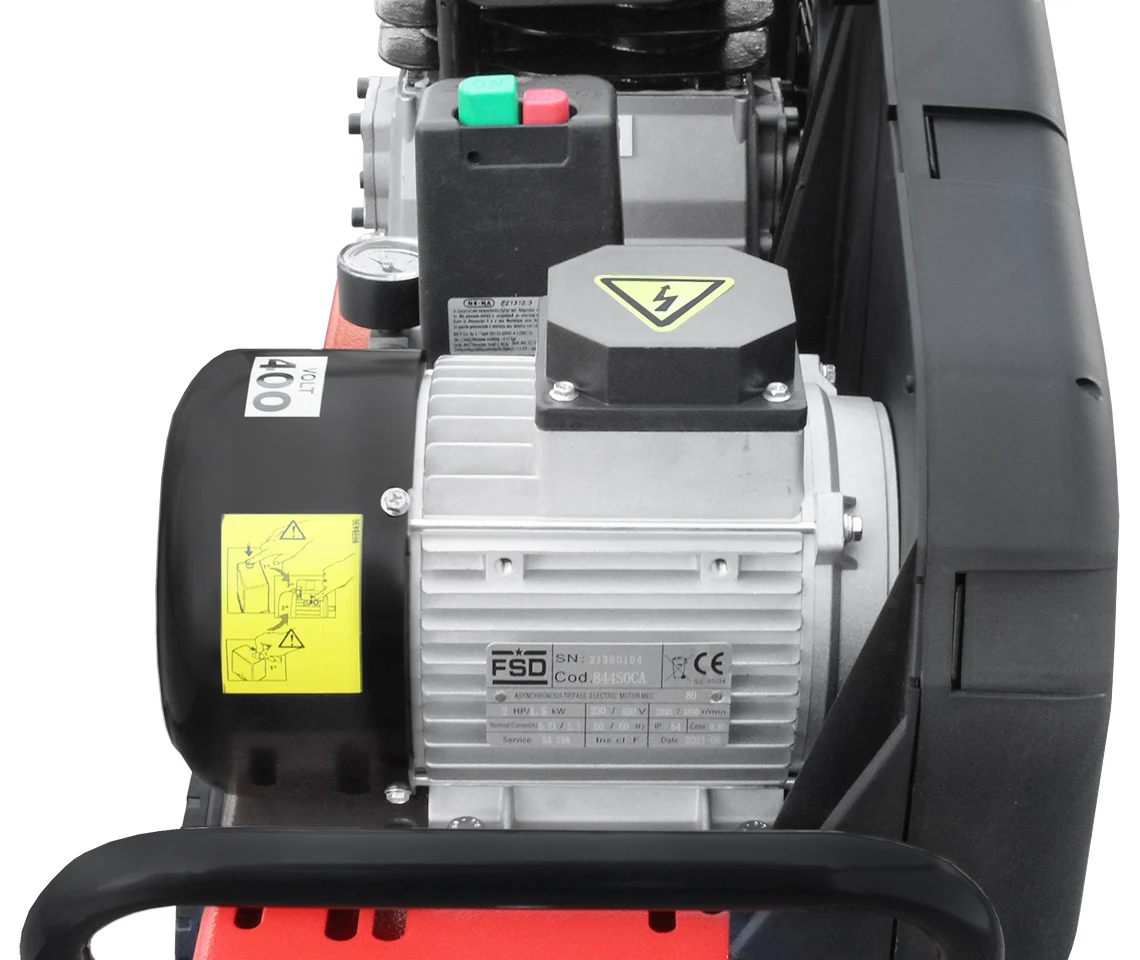 Sprężarka tłokowa kompresor Shamal CT 255/50 SB28 400V 1.5kW 10 bar, zdjęcie 4