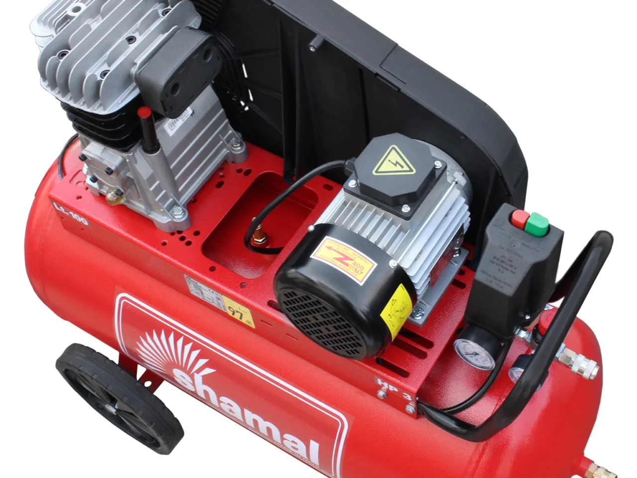 Sprężarka tłokowa kompresor Shamal CT 330/100 SB28C 400V 2.2kW 10 bar, zdjęcie 5