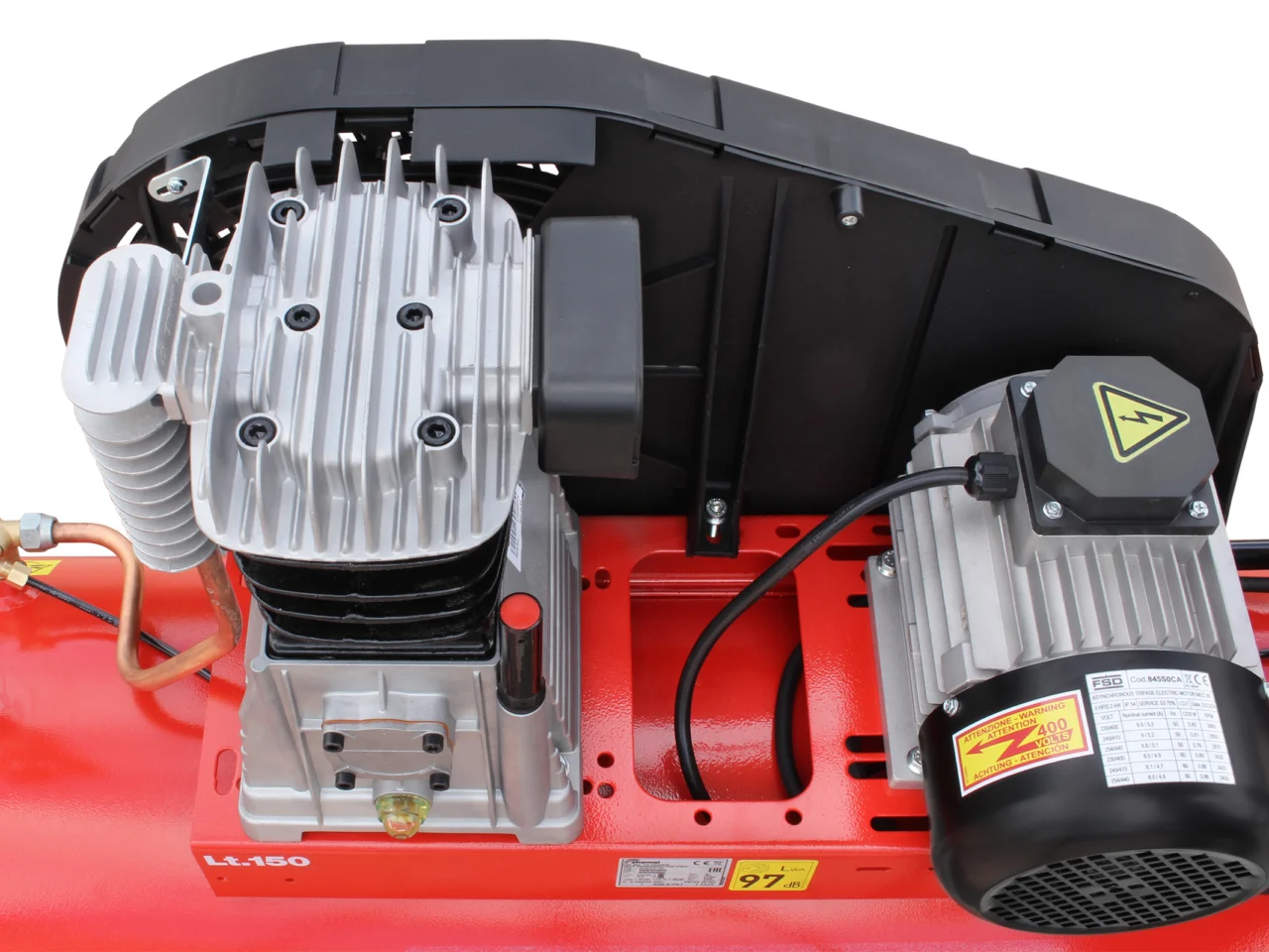 Sprężarka tłokowa kompresor Shamal CT 390/150 SB38C 400V 2.2kW 10 bar, zdjęcie 2