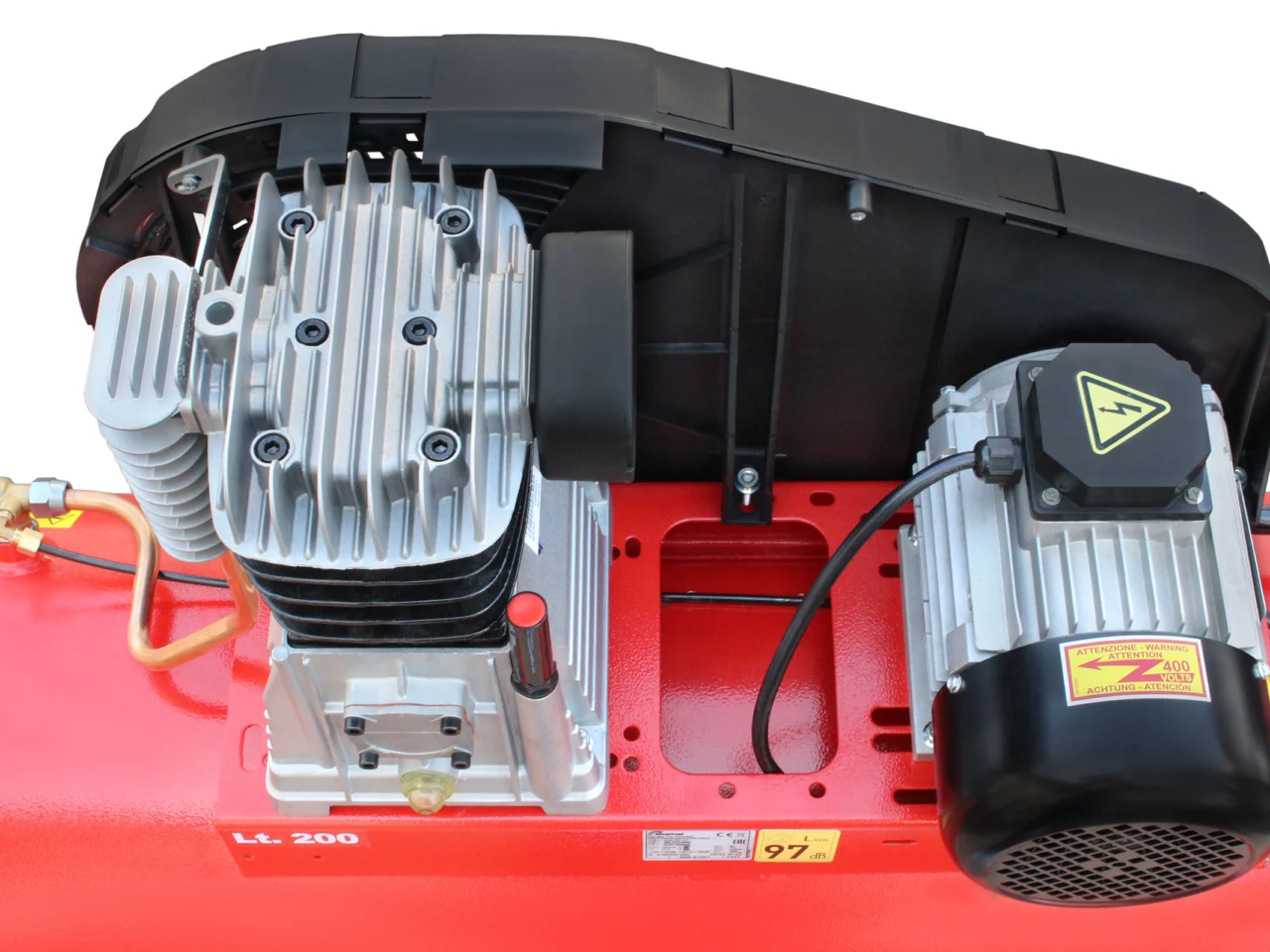 Sprężarka tłokowa kompresor Shamal CT 390/200 SB38C 400V 2.2 kW 10 bar, zdjęcie 2