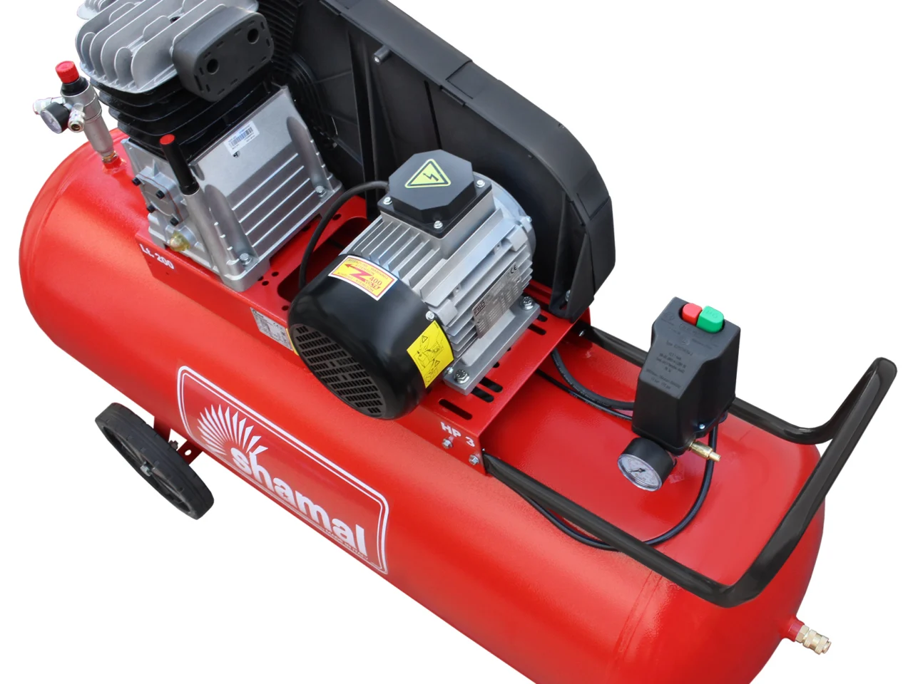 Sprężarka tłokowa kompresor Shamal CT 390/200 SB38C 400V 2.2 kW 10 bar, zdjęcie 5