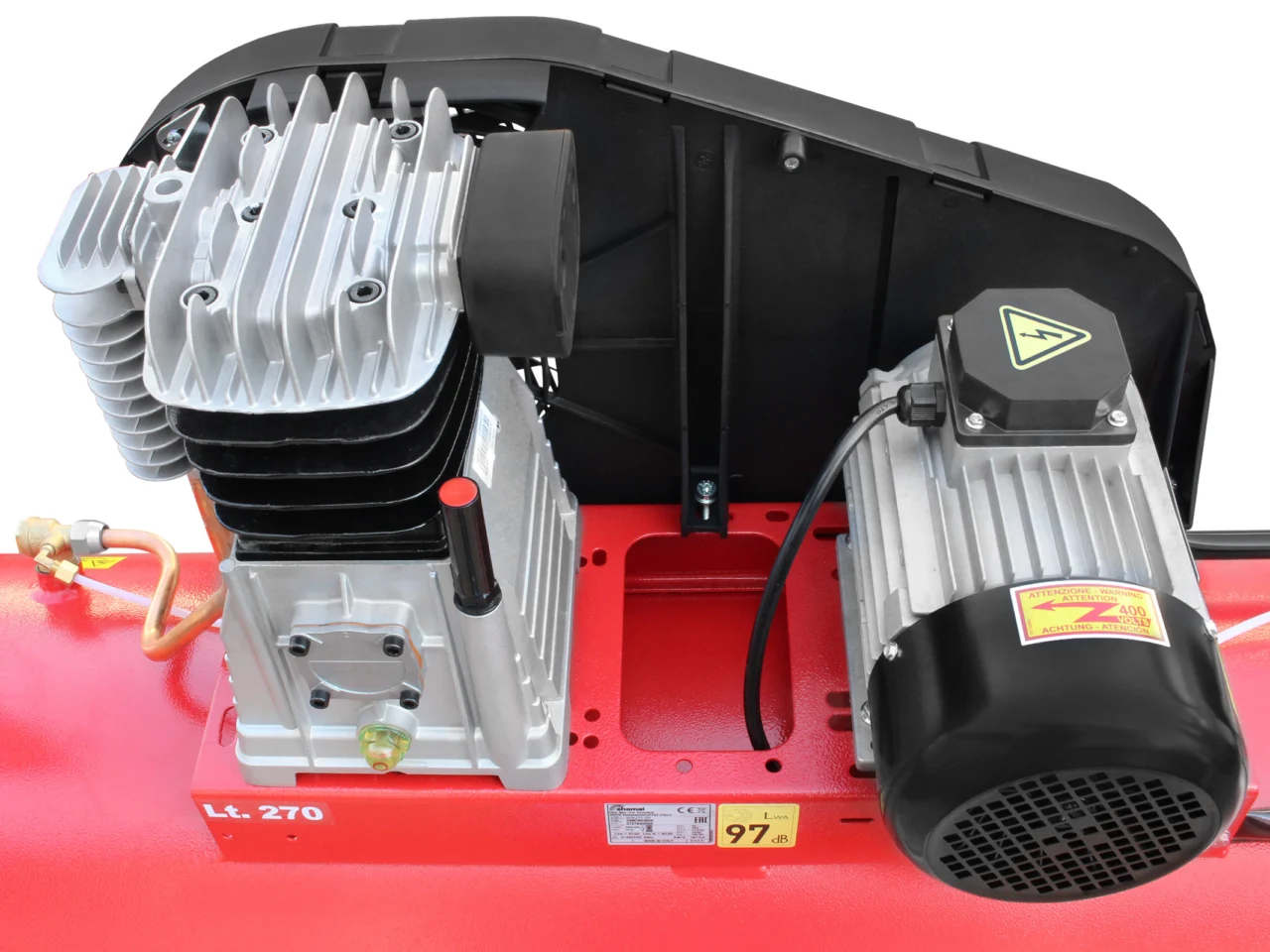 Sprężarka tłokowa kompresor Shamal CT 480/270 SB38C 400V 3kW 10 bar, zdjęcie 2