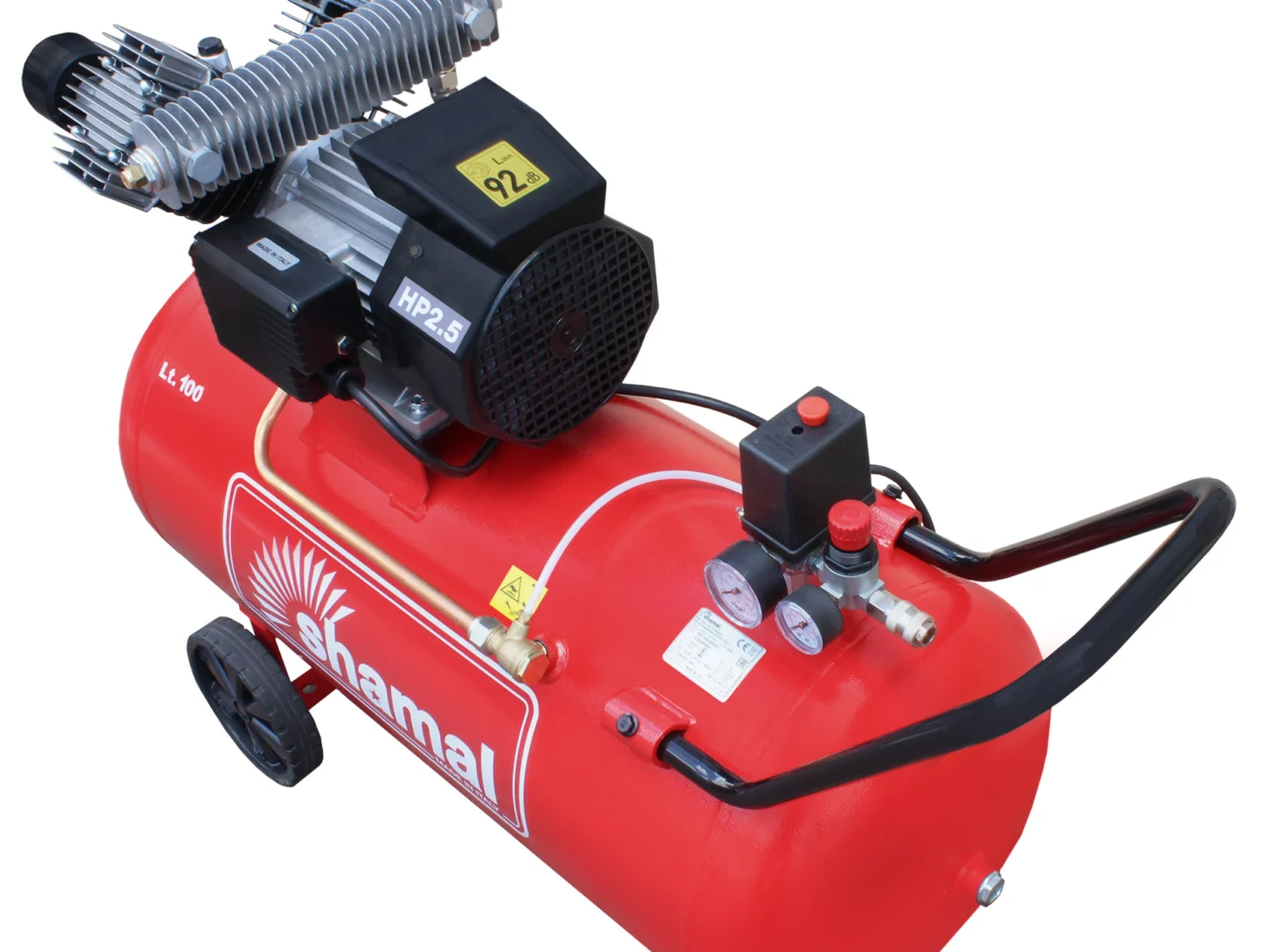 Sprężarka tłokowa kompresor Shamal HD 65DV/100 330/100 1450 obr 230V 10 bar, zdjęcie 4