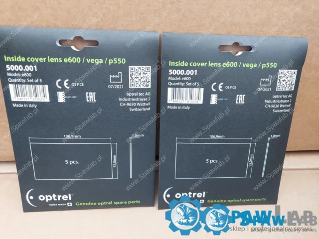 Szybka wewnętrzna do przyłbic OPTREL P530, P550, E650, E670, E680, E684, Vegaview, Liteflip, Crystal 2.0 (nr 5000.001)