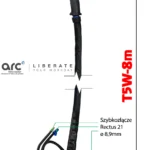 TIG ARC Uchwyt T5W/8m 550A-DC/385-AC, zdjęcie 2