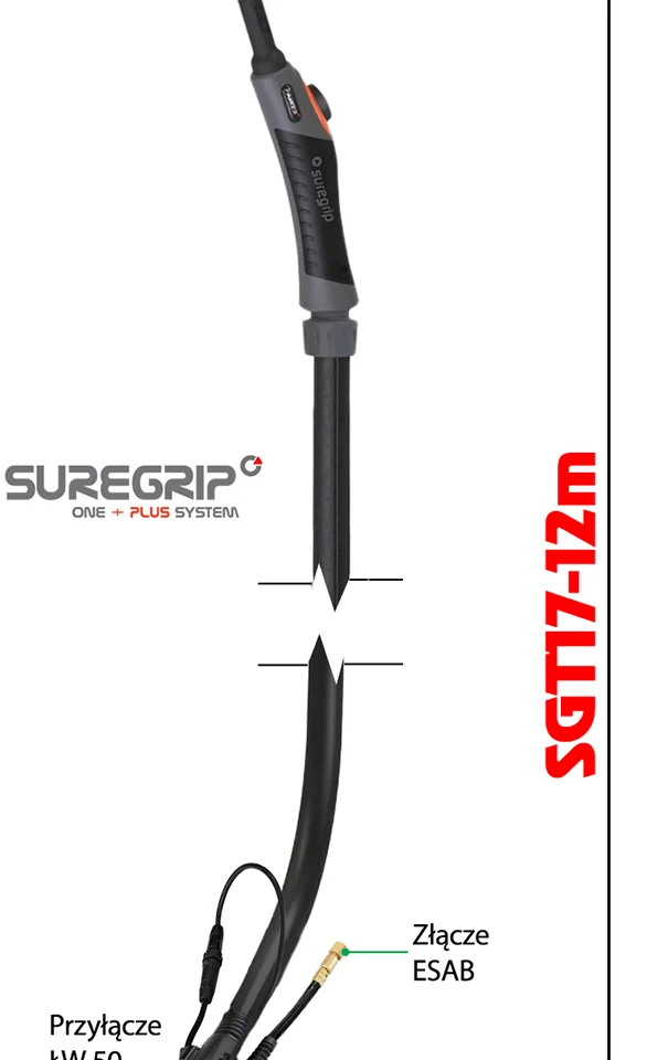 TIG UCHWYT SPAWALNICZY PARKER SUREGRIP SGT17 FLEX PKG X 12m E-B, zdjęcie 2