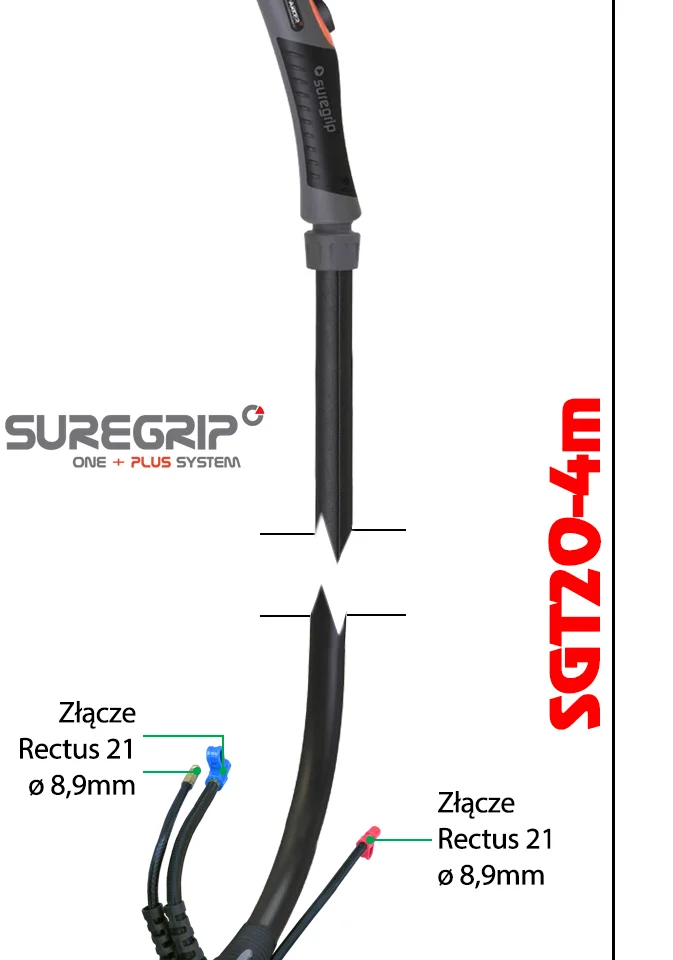TIG UCHWYT SPAWALNICZY PARKER SUREGRIP SGT20FX PKG X 4M, zdjęcie 2