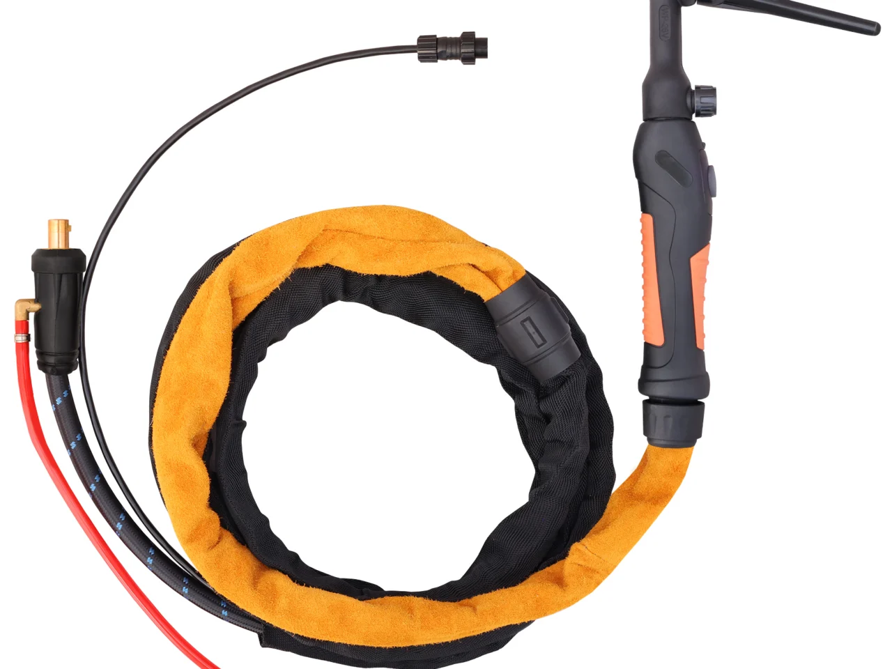 Uchwyt spawalniczy TIG 26V 4m ŁW35/50 zawór + przycisk CX80/CX90 WTYK 2 PIN, zdjęcie 2