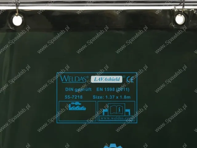 Weldas Ekran spawalniczy łączony LAVAshield® (180×137 cm) - Zielony 55-7218