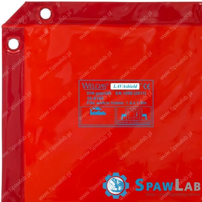 Weldas Ekran Spawalniczy LAVAshield® (1,74×2,34m) Pomarańczowo-Czerwony 55-6168, zdjęcie 4