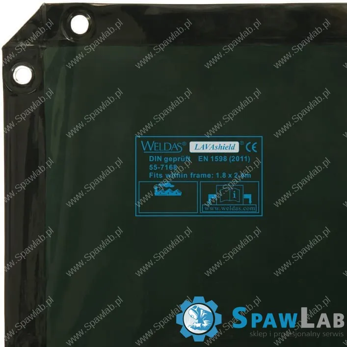 Weldas Ekran spawalniczy LAVAshield® Zielony, 1.74 x 2.34 m 55-7168, zdjęcie 5