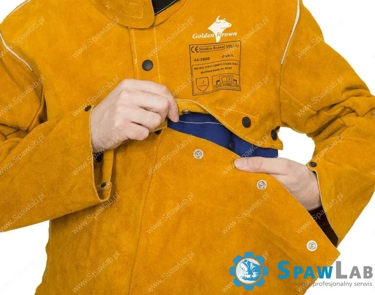 Weldas Fartuch spawalniczy skórzany Golden Brown™ (dopinany) 44-2828, zdjęcie 5
