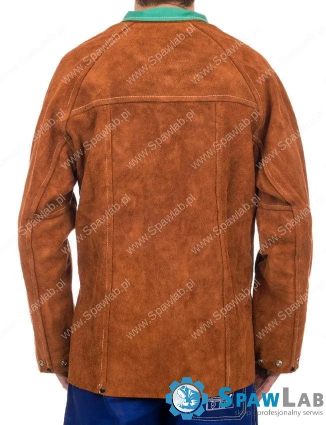 Weldas Kurtka spawalnicza skórzana Lava Brown™ (długość 76 cm) 44-7300, zdjęcie 3