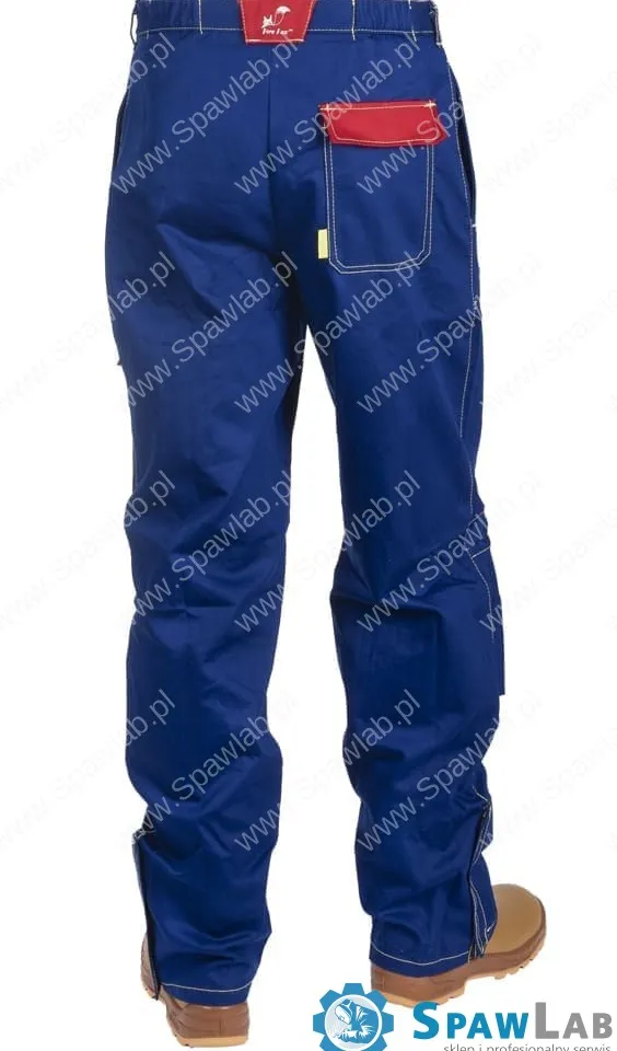 Weldas Niebieskie, Trudnopalne spodnie spawalnicze Fire Fox™ 33-2600, zdjęcie 2