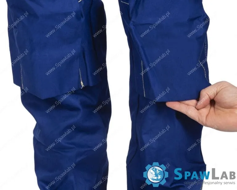Weldas Niebieskie, Trudnopalne spodnie spawalnicze Fire Fox™ 33-2600, zdjęcie 4