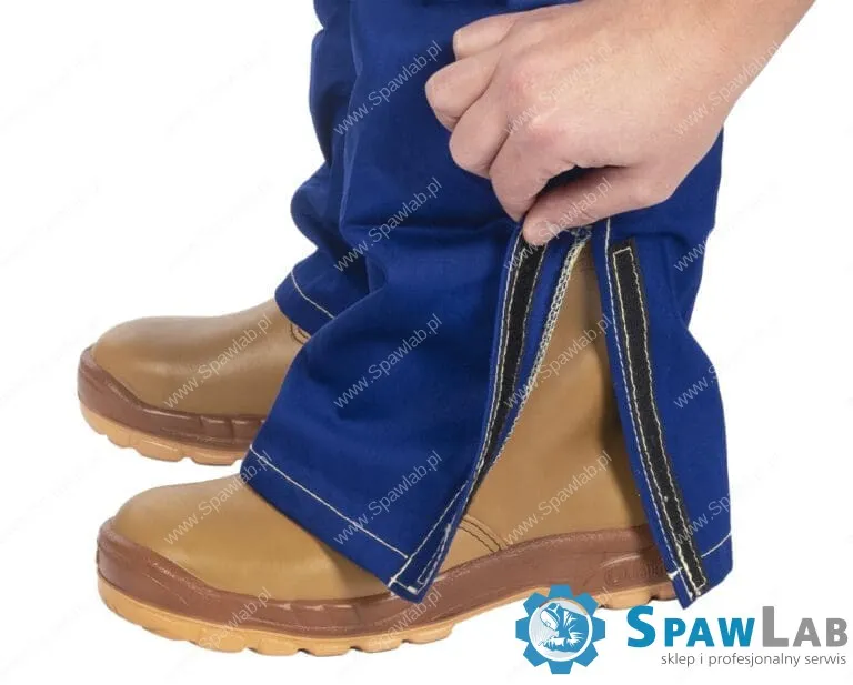 Weldas Niebieskie, Trudnopalne spodnie spawalnicze Fire Fox™ 33-2600, zdjęcie 5