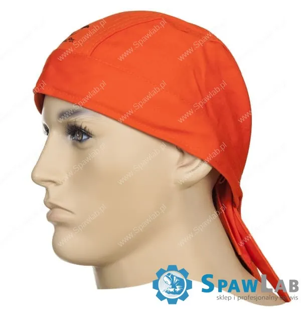 Weldas Pomarańczowa, trudnopalna chusta spawalnicza (Doo-Rag) Fire Fox™ 23-3613