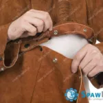 Weldas Popiersie spawalnicze z rękawami Lava Brown™ 44-7800, zdjęcie 2