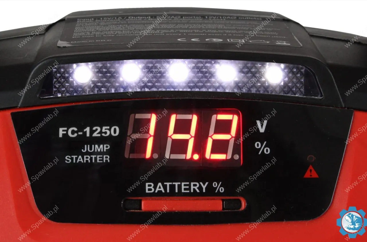 Wielofunkcyjne przenośne urządzenie rozruchowe z kompresorem oraz przetwornicą napięcia FC-1250 HOT, zdjęcie 4