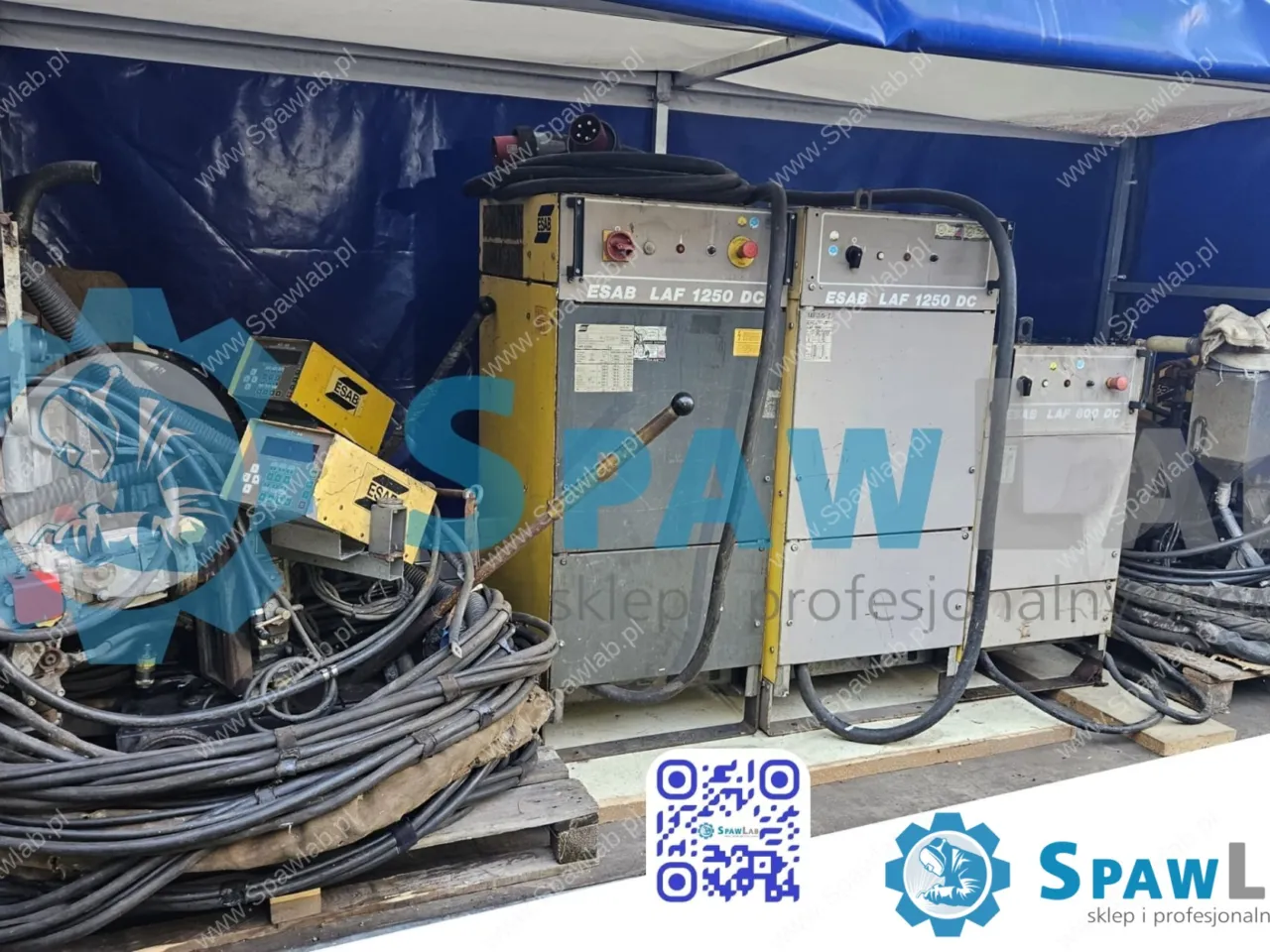 Zestaw- 2x Esab LAE 1250, 1x Esab LAE 800 + 3x traktorek spawalniczy esab ( panel A2-A6), Przewód pośredni ok 50m, zdjęcie 12