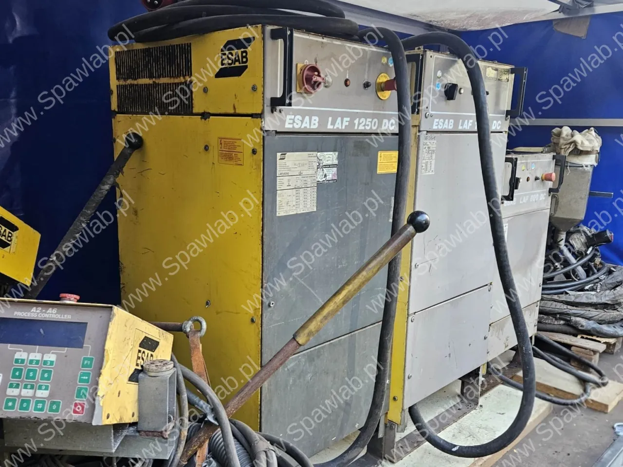 Zestaw- 2x Esab LAE 1250, 1x Esab LAE 800 + 3x traktorek spawalniczy esab ( panel A2-A6), Przewód pośredni ok 50m, zdjęcie 2