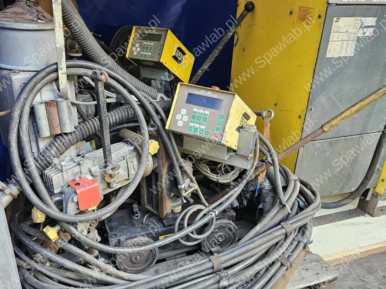 Zestaw- 2x Esab LAE 1250, 1x Esab LAE 800 + 3x traktorek spawalniczy esab ( panel A2-A6), Przewód pośredni ok 50m, zdjęcie 4