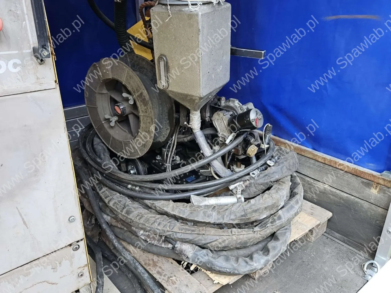 Zestaw- 2x Esab LAE 1250, 1x Esab LAE 800 + 3x traktorek spawalniczy esab ( panel A2-A6), Przewód pośredni ok 50m, zdjęcie 9