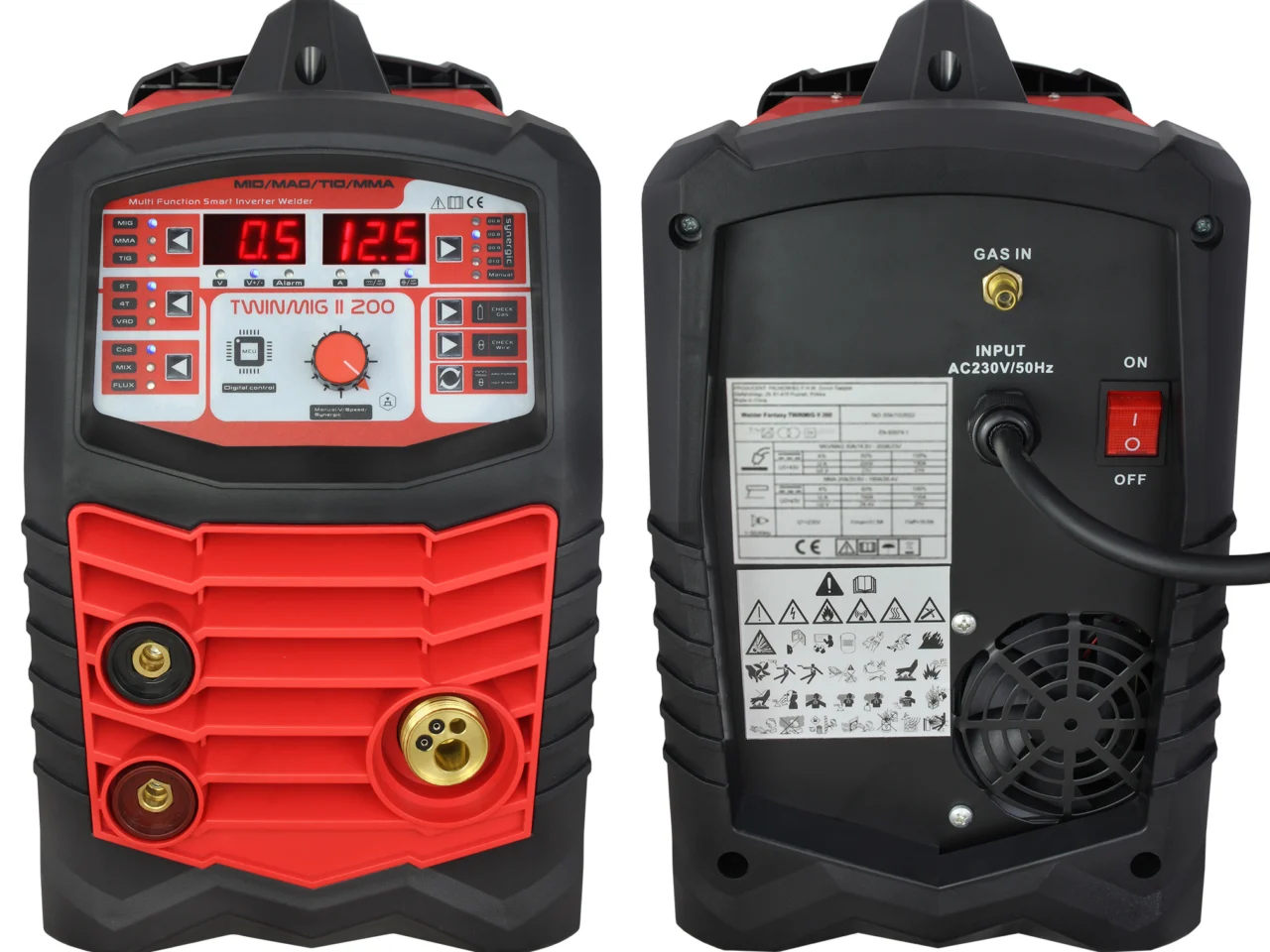 Zestaw producenta półautomat spawalniczy 3w1 TWINMIG2 200A Synergia MIG/MAG/FCAW/MMA/TIG LIFT Welder Fantasy + Wózek spawalniczy 1301, zdjęcie 4