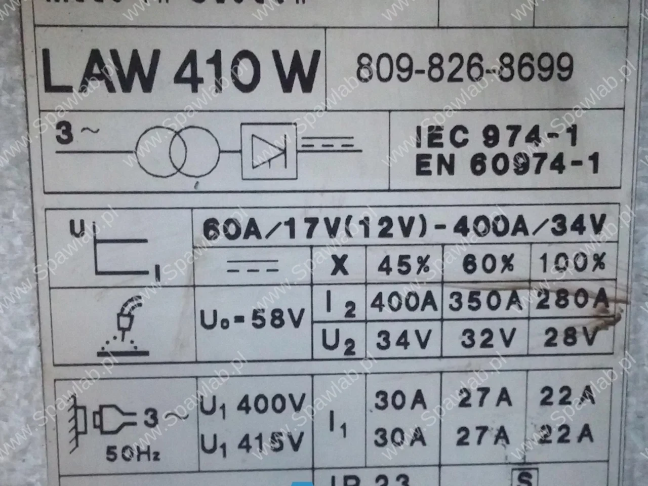 Esab Law 400W, zdjęcie 8