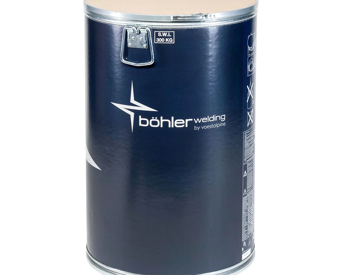 WEARcore 410 NiMo-S drut SAW: Drut spawalniczy Böhler Welding w bębnie basedrum
