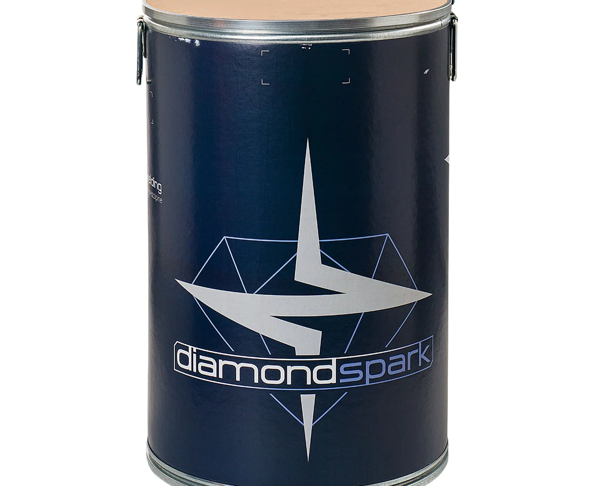 diamondspark DMO MC drut metaliczny: Drut spawalniczy Böhler Welding w bębnie basedrum