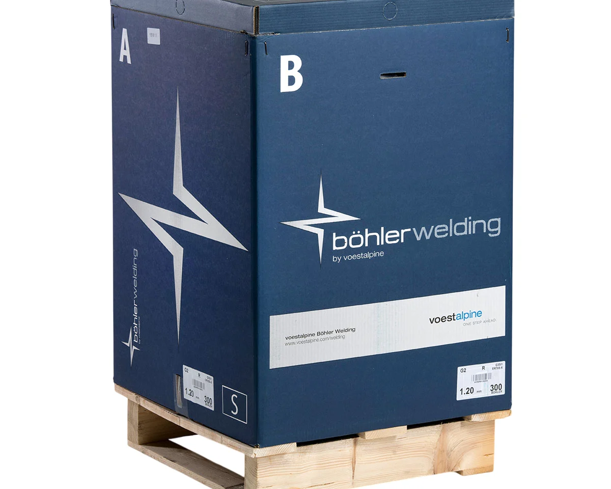 BÖHLER EMK 6 drut lity MIG/MAG: Drut spawalniczy Böhler Welding w bębnie squaredrum