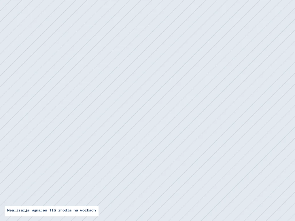 Wynajem 12 źródeł TIG na budowę instalacji nierdzewnej