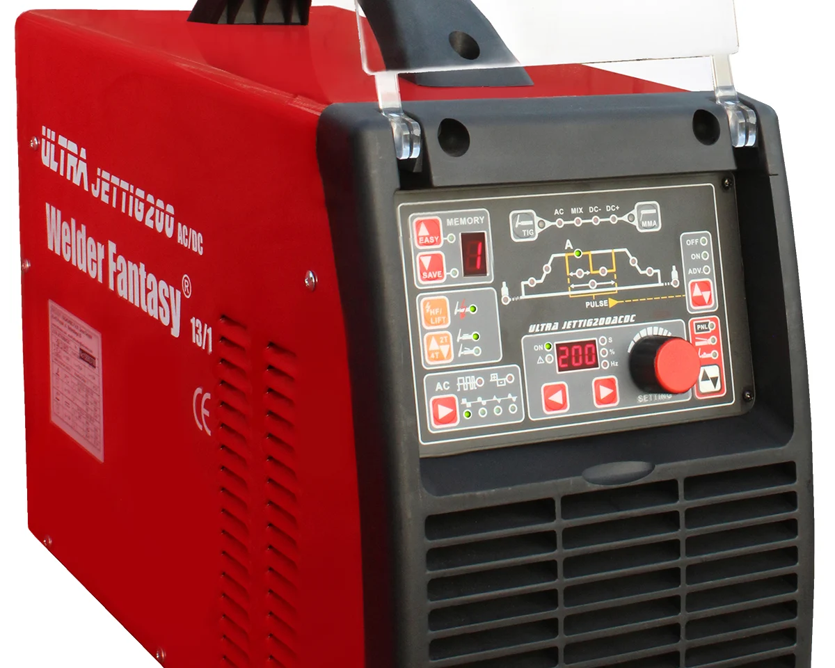 Spawarka inwertorowa ULTRA JET TIG AC/DC 200 IGBT Welder Fantasy+ uchwyt Parker Hot