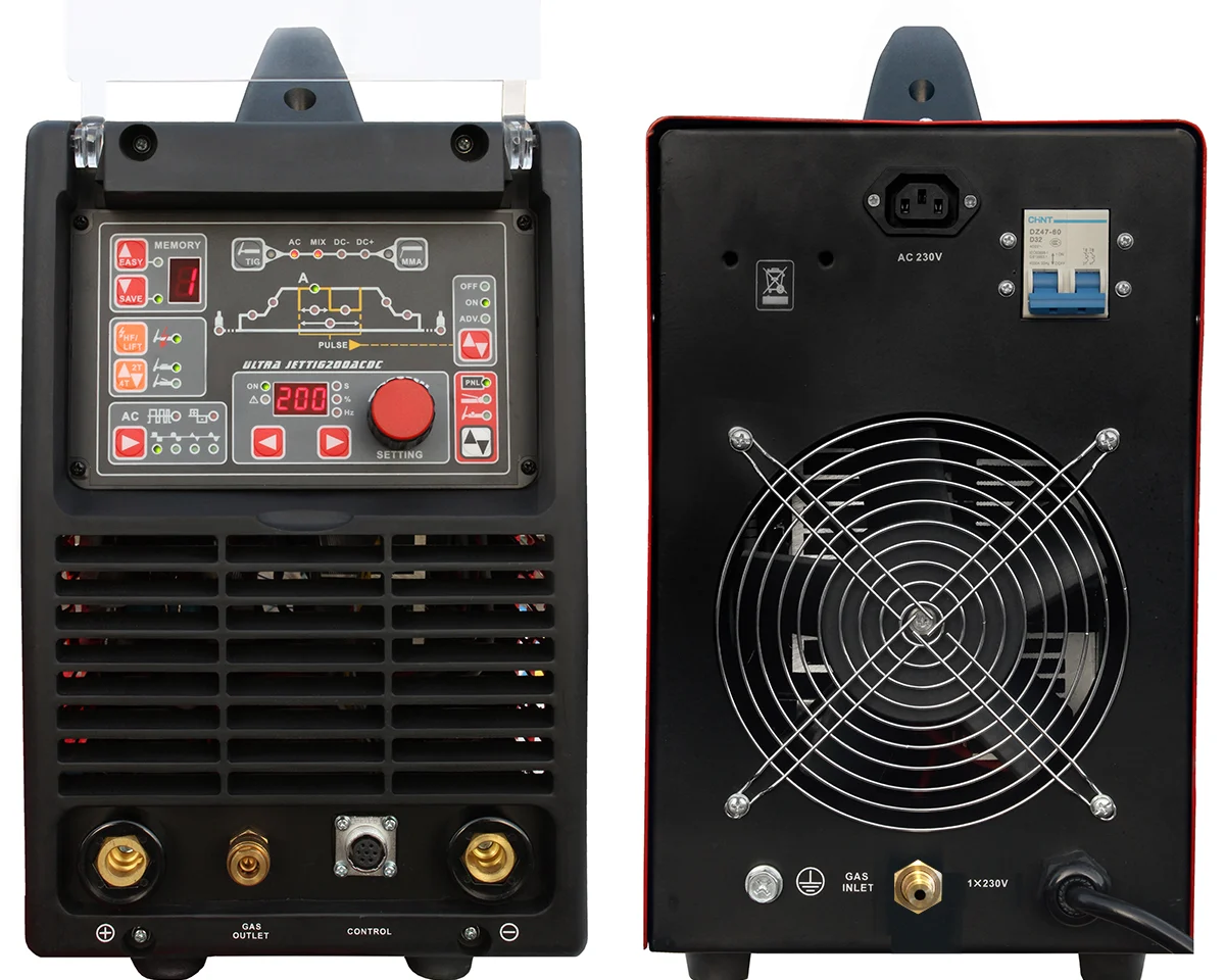 Spawarka inwertorowa ULTRA JET TIG AC/DC 200 IGBT Welder Fantasy+ uchwyt Parker Hot, zdjęcie 3