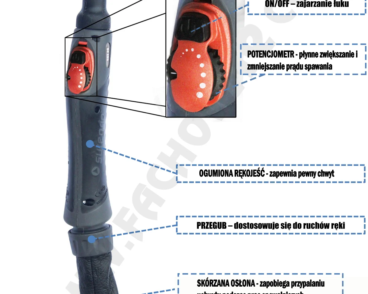 Spawarka inwertorowa ULTRA JET TIG AC/DC 200 IGBT Welder Fantasy+ uchwyt Parker Hot, zdjęcie 7