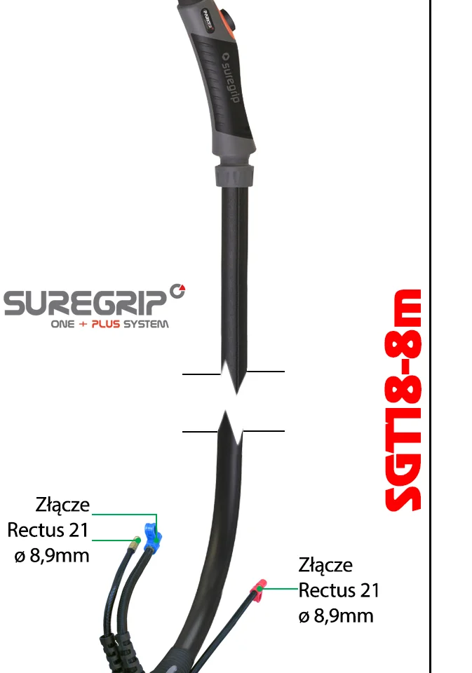 TIG UCHWYT SPAWALNICZY PARKER SUREGRIP SGT18 FLEX PKG X 8m, zdjęcie 2